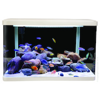 Aqua One LifeStyle 127 Complete Glass Aquarium - White