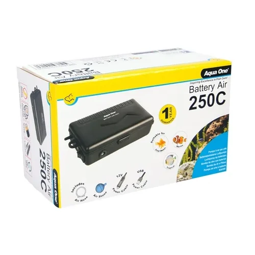 Battery Air 250C Air Pump Portable 150LH W Cigarette  Lighter + USB Cable