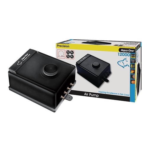 Aqua One Air Pump Precision Air 12000 4 Outlet 4x200LH