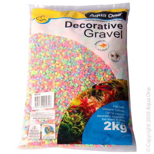 Aqua One Decorative Gravel Neon 2kg
