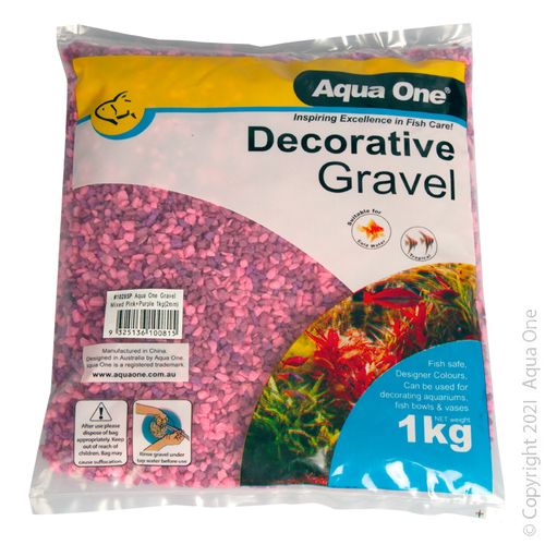 Aqua One Decorative Gravel Mixed Pink 1kg