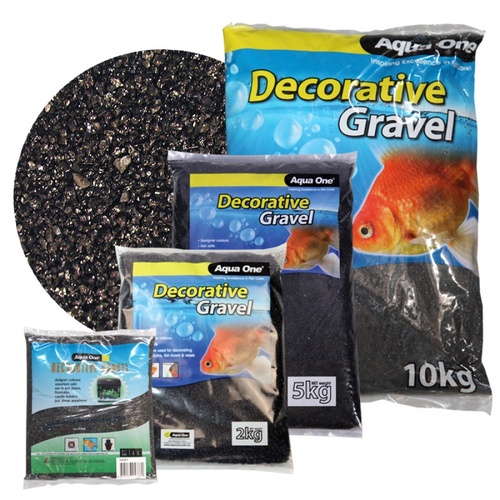 Aqua One Decorative Gravel Black 2kg