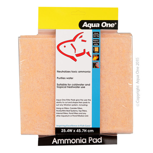 Aqua One Ammonia Pad - Self Cut Filter Pad