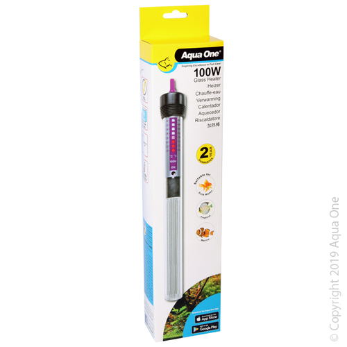 Aqua One Glass Heater 100W 24.5cm