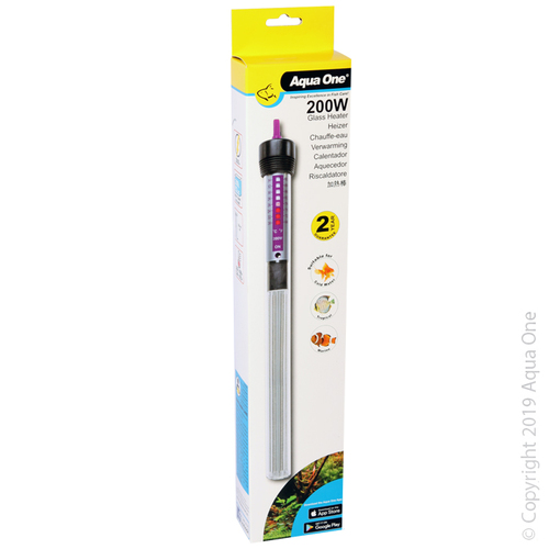 Aqua One Glass Heater 200w 30cm