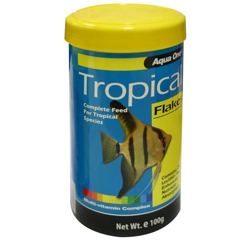Aqua One Tropical Flake Food 100g