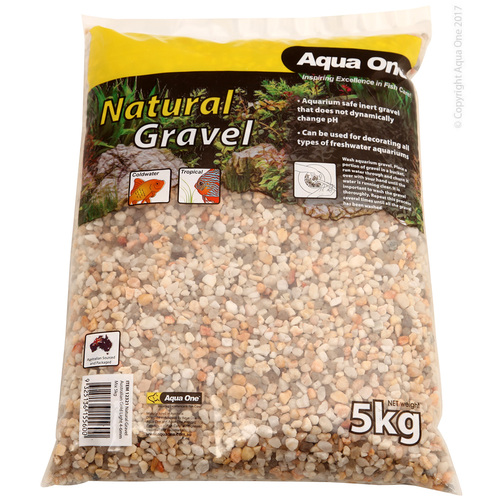Aqua One Natural Gravel Australian Gold Light 4-6mm 5kg