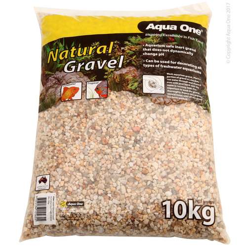 Aqua One Natural Gravel Australian Gold Light 4-6mm 10kg