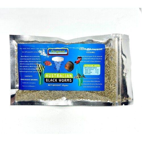 Australian Black Worms Original (Dried) 10g
