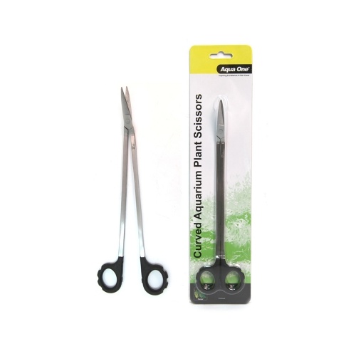 Aqua One Easy Reach Aquarium Plant Scissors Curved