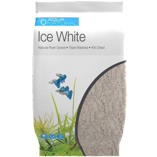 Aqua Natural Gravel Ice White 4.5kg